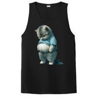 Fat Cat Lover Funny PosiCharge Competitor Tank