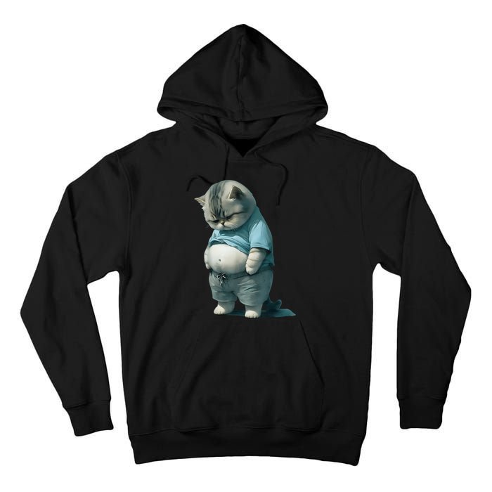 Fat Cat Lover Funny Tall Hoodie