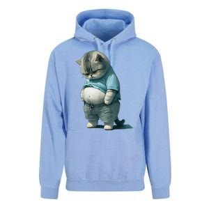 Fat Cat Lover Funny Unisex Surf Hoodie