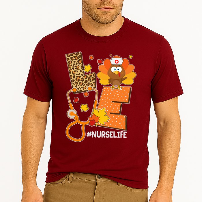 Funny Cute Love Thanksgiving #Nurse Life Cooling Performance Crew T-Shirt