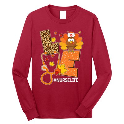Funny Cute Love Thanksgiving #Nurse Life Long Sleeve Shirt