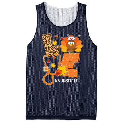 Funny Cute Love Thanksgiving #Nurse Life Mesh Reversible Basketball Jersey Tank