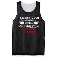 Funny Coffee Lovers April Fools Day Mesh Reversible Basketball Jersey Tank