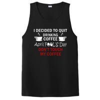 Funny Coffee Lovers April Fools Day PosiCharge Competitor Tank