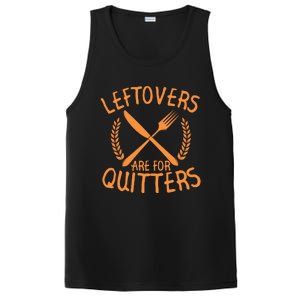 Funny Cute Leftovers Are For Quitters Thanksgiving Turkey PosiCharge Competitor Tank