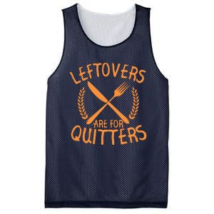 Funny Cute Leftovers Are For Quitters Thanksgiving Turkey Mesh Reversible Basketball Jersey Tank