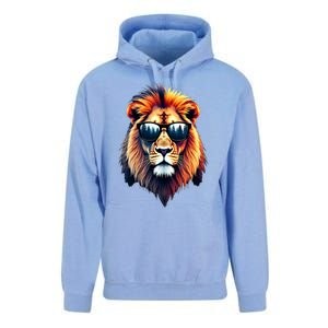 Funny Colorful Lion In Sunglasses Lions Unisex Surf Hoodie