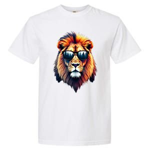 Funny Colorful Lion In Sunglasses Lions Garment-Dyed Heavyweight T-Shirt