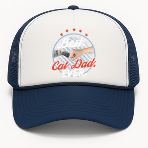 Funny Cat Lover Cute Gift Best Cat Dad Ever Meaningful Gift Trucker Hat