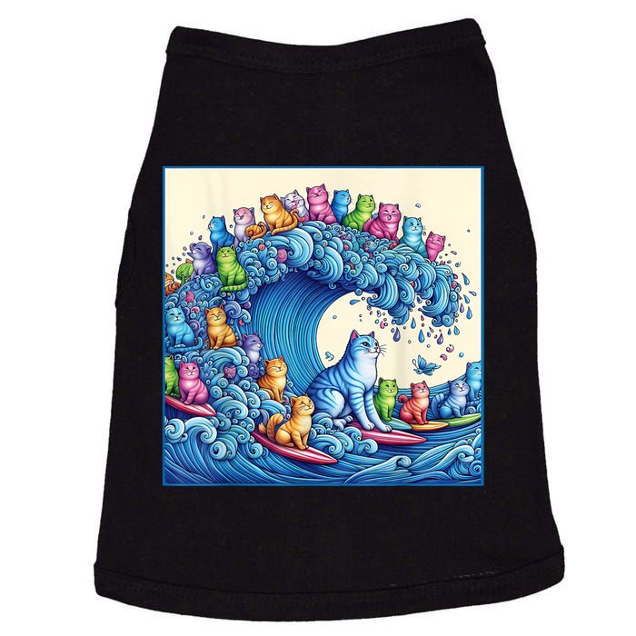 Funny Cat Lovers Kamala Harris Blue Cats Wave Funny Blue Cats Wave For Kamala Doggie Tank