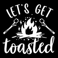 Funny Camping LetS Get Toasted Cool Campers Gift Impact Tech Backpack