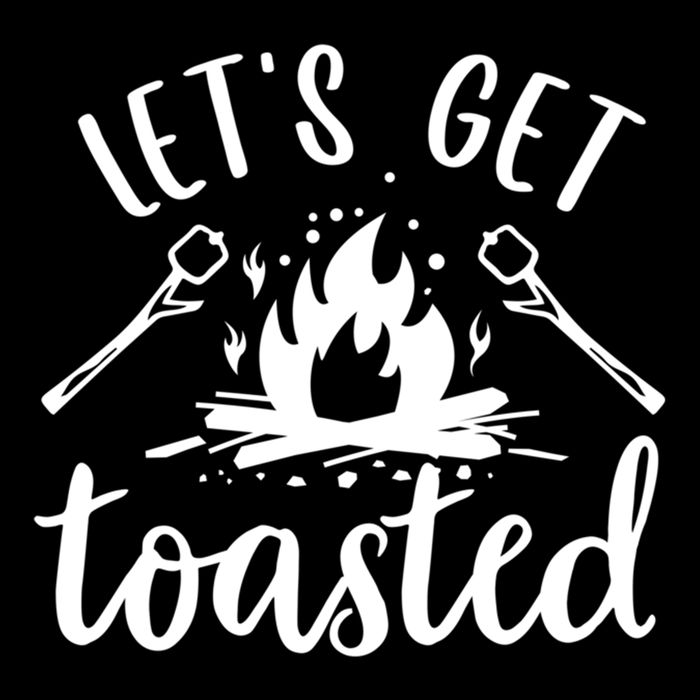 Funny Camping LetS Get Toasted Cool Campers Gift Impact Tech Backpack