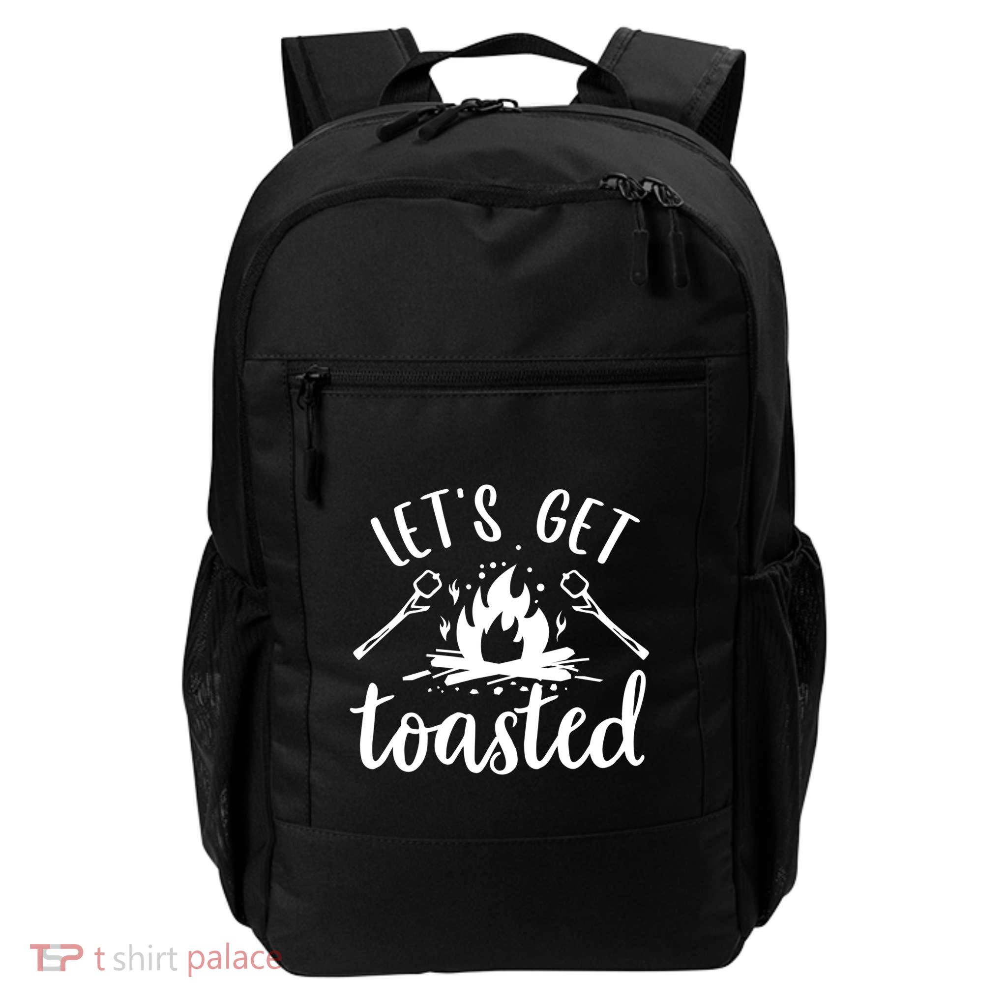 Funny Camping LetS Get Toasted Cool Campers Gift Backpack