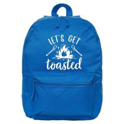 Funny Camping LetS Get Toasted Cool Campers Gift 16 in Basic Backpack