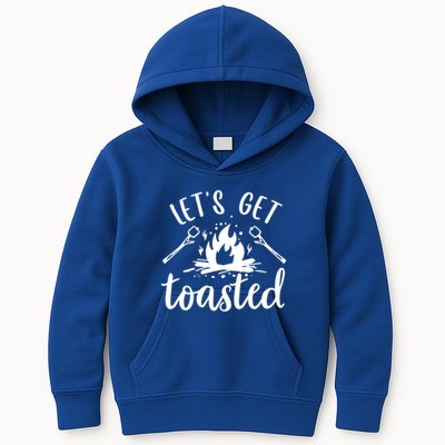 Funny Camping LetS Get Toasted Cool Campers Gift Kids Hoodie