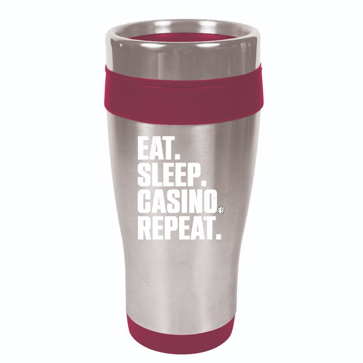 Funny Casino Lover Design For  Wo Casino Gambler Poker 16oz Travel Tumbler