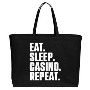 Funny Casino Lover Design For  Wo Casino Gambler Poker Cotton Canvas Jumbo Tote