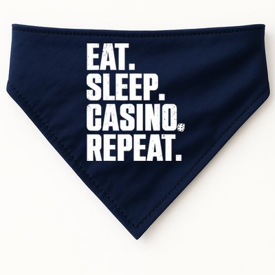 Funny Casino Lover Design For  Wo Casino Gambler Poker USA-Made Doggie Bandana