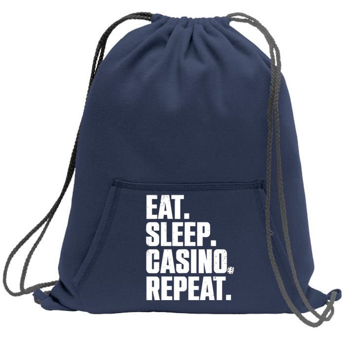 Funny Casino Lover Design For  Wo Casino Gambler Poker Sweatshirt Cinch Pack Bag