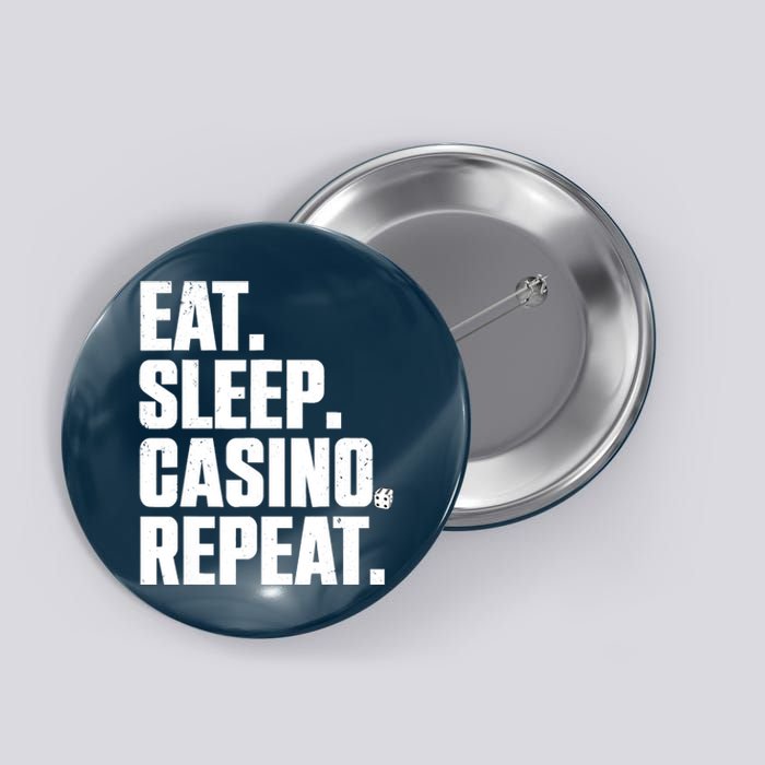 Funny Casino Lover Design For  Wo Casino Gambler Poker Button