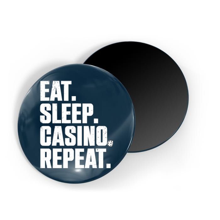 Funny Casino Lover Design For  Wo Casino Gambler Poker Magnet