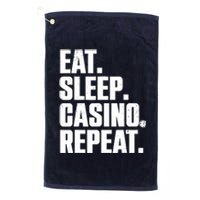 Funny Casino Lover Design For  Wo Casino Gambler Poker Platinum Collection Golf Towel