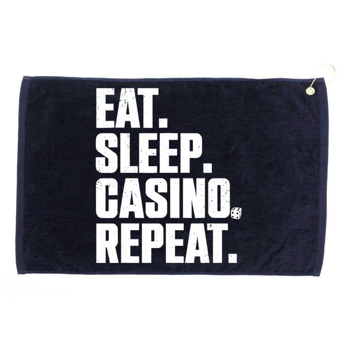 Funny Casino Lover Design For  Wo Casino Gambler Poker Grommeted Golf Towel