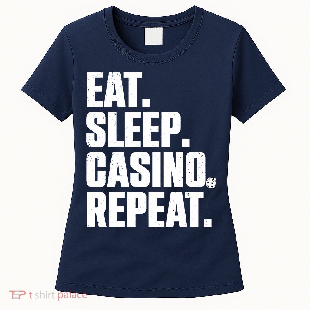 Funny Casino Lover Design For  Wo Casino Gambler Poker Womens T-Shirt