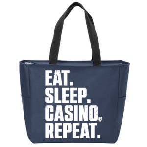 Funny Casino Lover Design For  Wo Casino Gambler Poker Zip Tote Bag