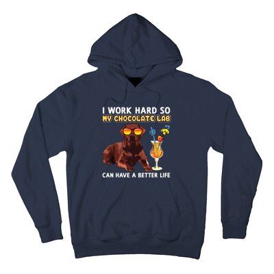 Funny Chocolate Lab Design Chocolate Labrador Lovers Hoodie