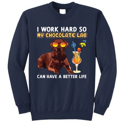 Funny Chocolate Lab Design Chocolate Labrador Lovers Sweatshirt