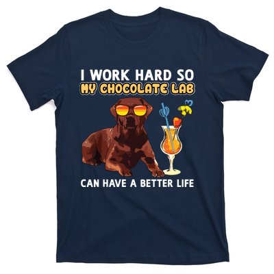 Funny Chocolate Lab Design Chocolate Labrador Lovers T-Shirt