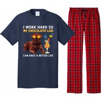 Funny Chocolate Lab Design Chocolate Labrador Lovers Pajama Set