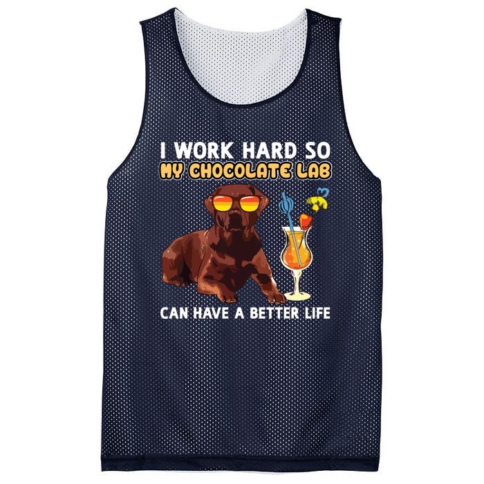 Funny Chocolate Lab Design Chocolate Labrador Lovers Mesh Reversible Basketball Jersey Tank