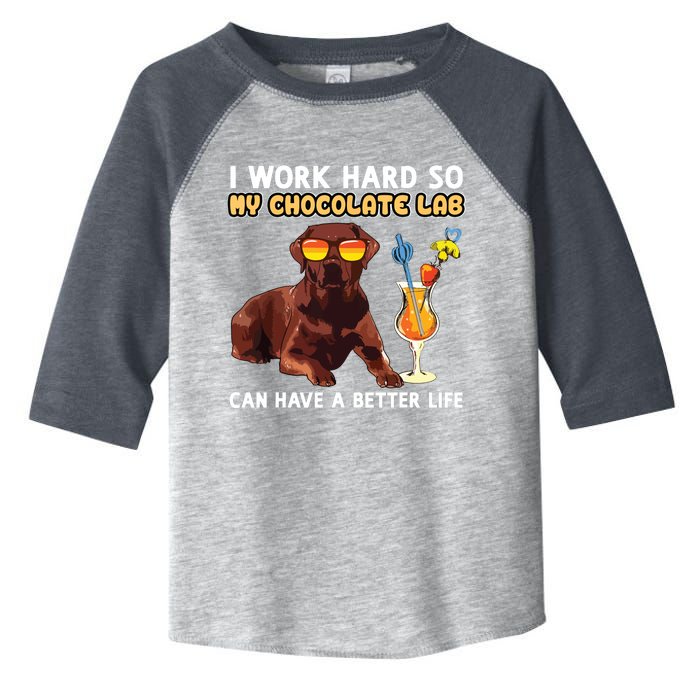 Funny Chocolate Lab Design Chocolate Labrador Lovers Toddler Fine Jersey T-Shirt