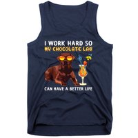 Funny Chocolate Lab Design Chocolate Labrador Lovers Tank Top