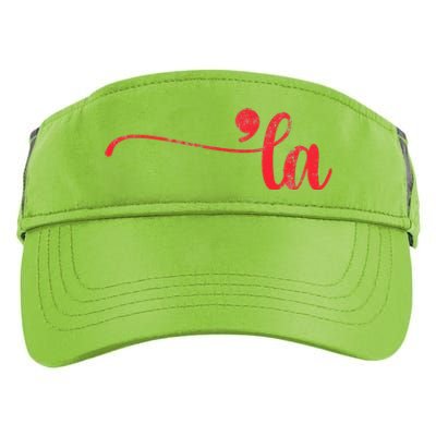 Funny Comma La Kamala Harris Punctuation La Election Vote Adult Drive Performance Visor