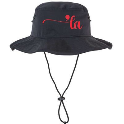 Funny Comma La Kamala Harris Punctuation La Election Vote Legacy Cool Fit Booney Bucket Hat