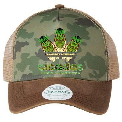 Funny Cicadas Logo Brood X Summer 2024 Legacy Tie Dye Trucker Hat
