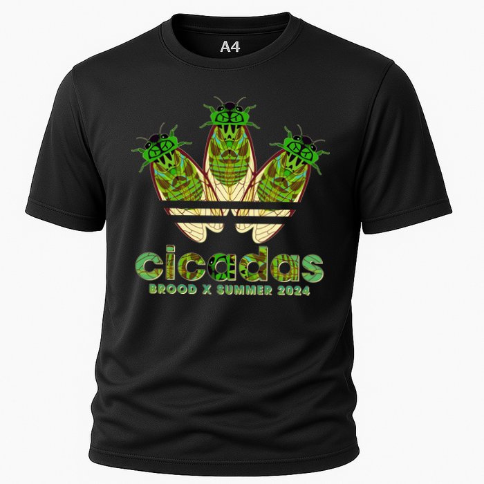 Funny Cicadas Logo Brood X Summer 2024 Cooling Performance Crew T-Shirt