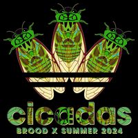 Funny Cicadas Logo Brood X Summer 2024 Cooling Performance Crew T-Shirt