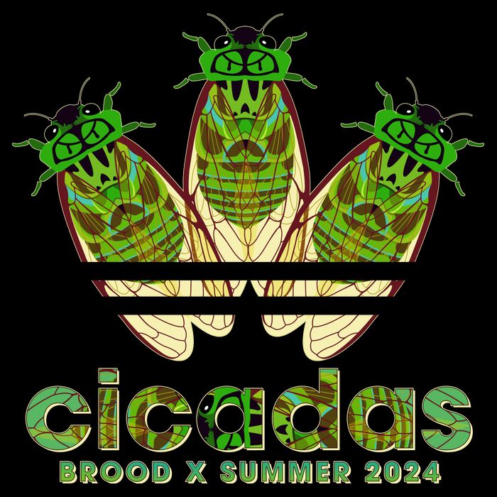 Funny Cicadas Logo Brood X Summer 2024 Cooling Performance Crew T-Shirt