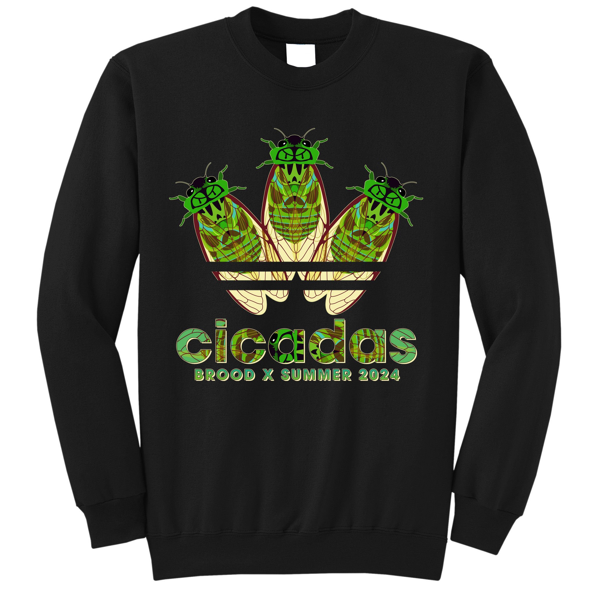 Funny Cicadas Logo Brood X Summer 2024 Sweatshirt