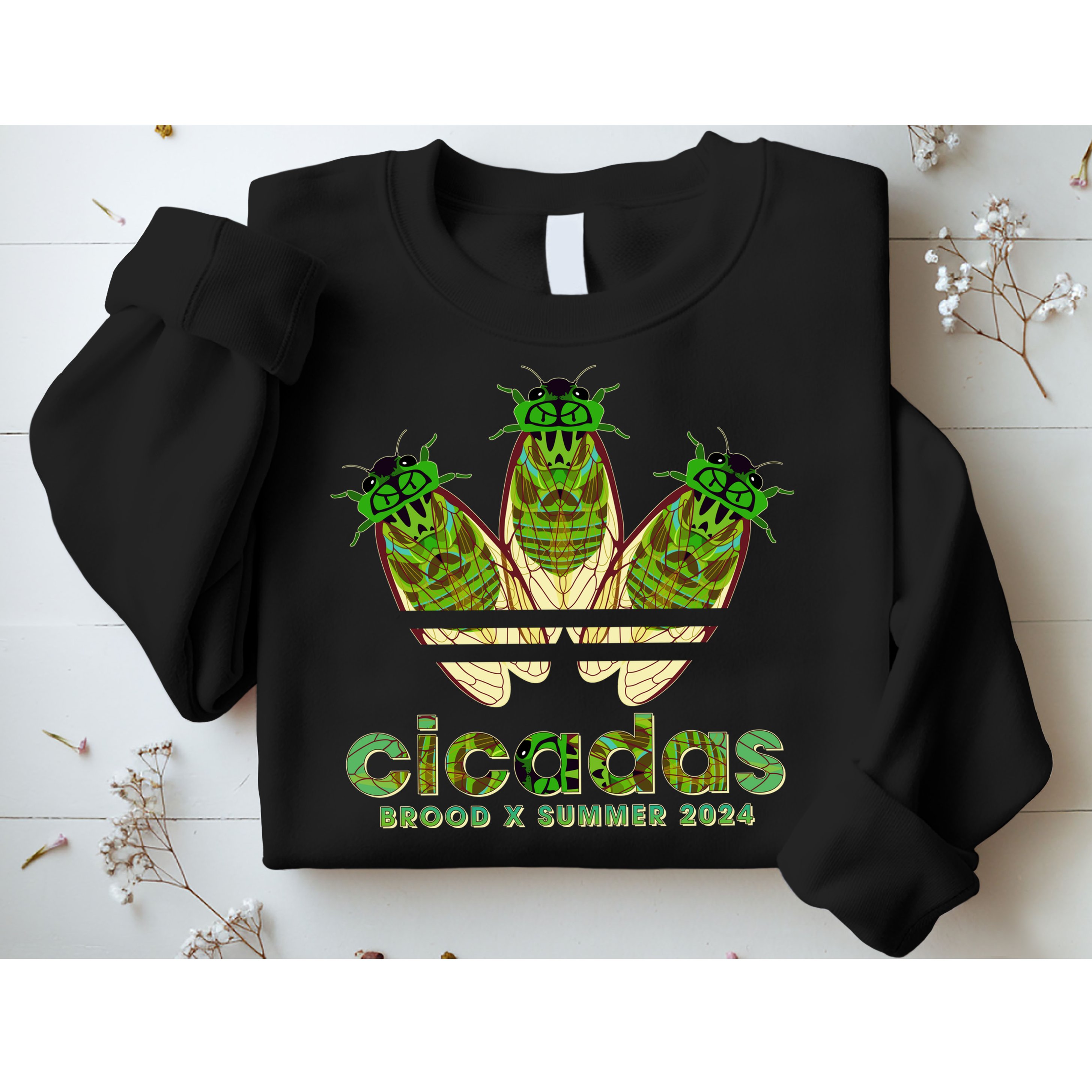 Funny Cicadas Logo Brood X Summer 2024 Sweatshirt