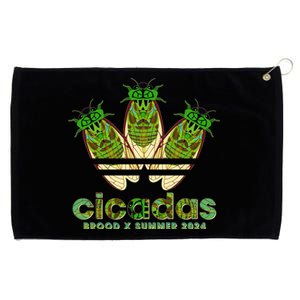 Funny Cicadas Logo Brood X Summer 2024 Grommeted Golf Towel