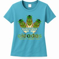 Funny Cicadas Logo Brood X Summer 2024 Womens T-Shirt