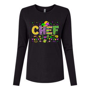 Funny Chef Lover Mardi Gras Carnival Party Cute Gift Womens Cotton Relaxed Long Sleeve T-Shirt