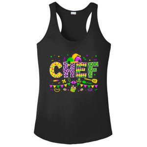 Funny Chef Lover Mardi Gras Carnival Party Cute Gift Ladies PosiCharge Competitor Racerback Tank