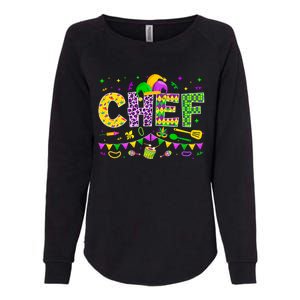 Funny Chef Lover Mardi Gras Carnival Party Cute Gift Womens California Wash Sweatshirt