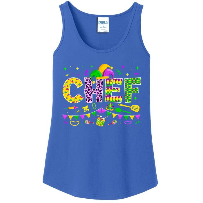 Funny Chef Lover Mardi Gras Carnival Party Cute Gift Ladies Essential Tank